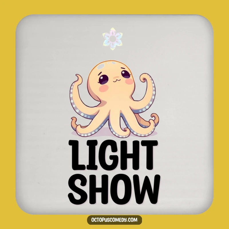 Funny Octopus Coaster: Bioluminescent Wonder - Gift
