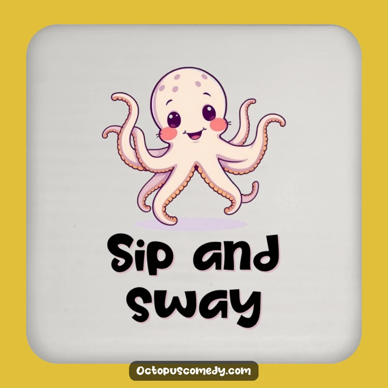 Funny Dancing Octopus Coaster: Protect Surfaces with Silly Jig, Gift