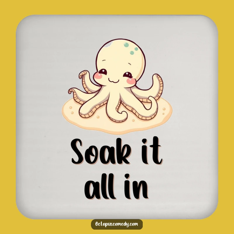 Funny Content Octopus Coaster: Peaceful Gift for Table Protection