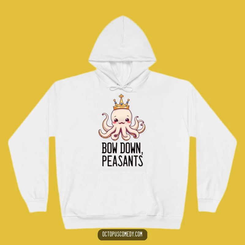 Cozy Funny Royal Octopus Hoodie: Your Go-To Hilarious Regal Companion