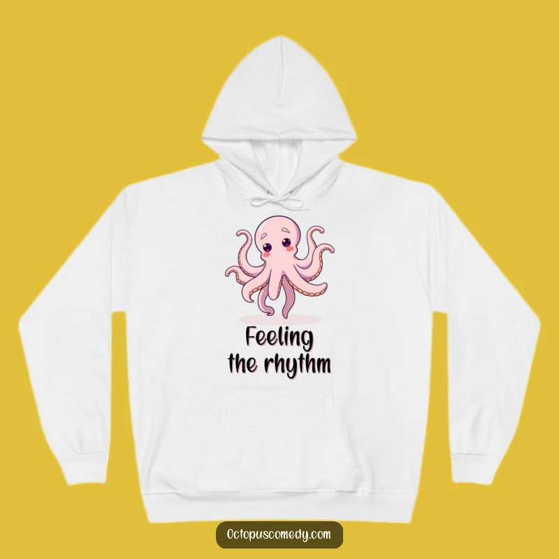 Cozy Funny Dancing Octopus Hoodie: Warm Vibes, Whimsical Funny Gift for Fun Lovers