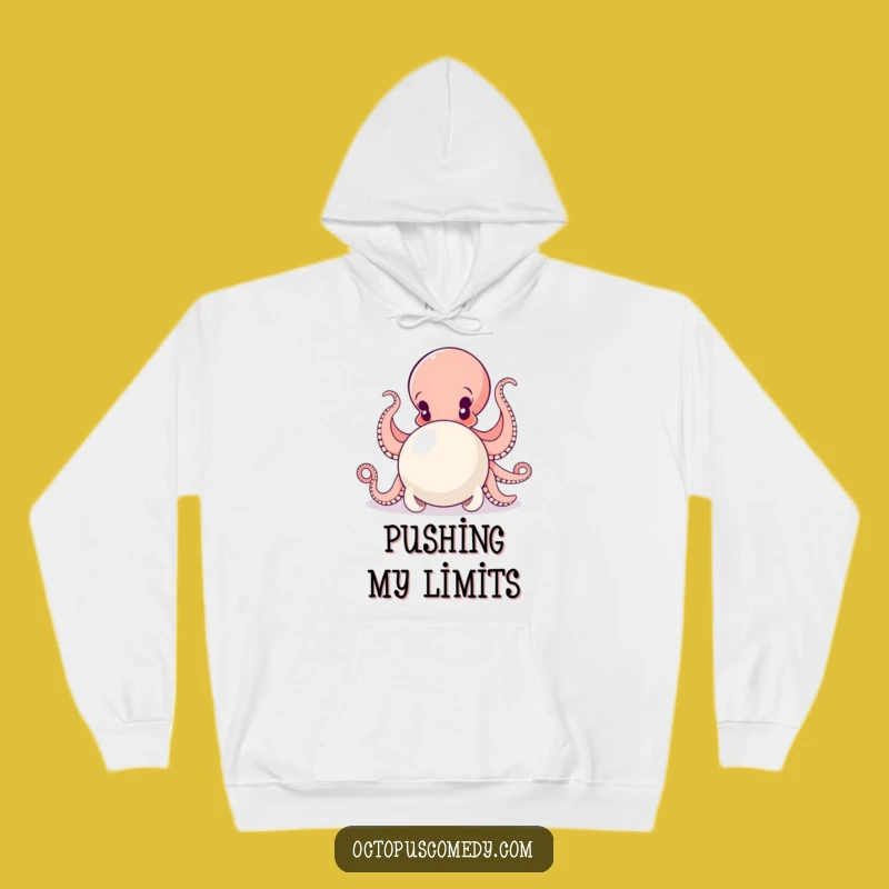 Cozy Funny Octopus Pearl Push Hoodie: Stay Determined, A Wonderful Funny Gift!