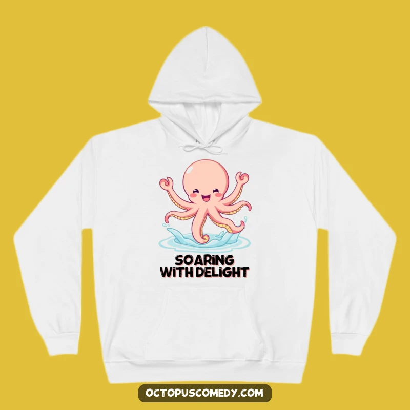 Funny Bouncy Octopus Hoodie: Cozy & Energetic Gift for Playful People