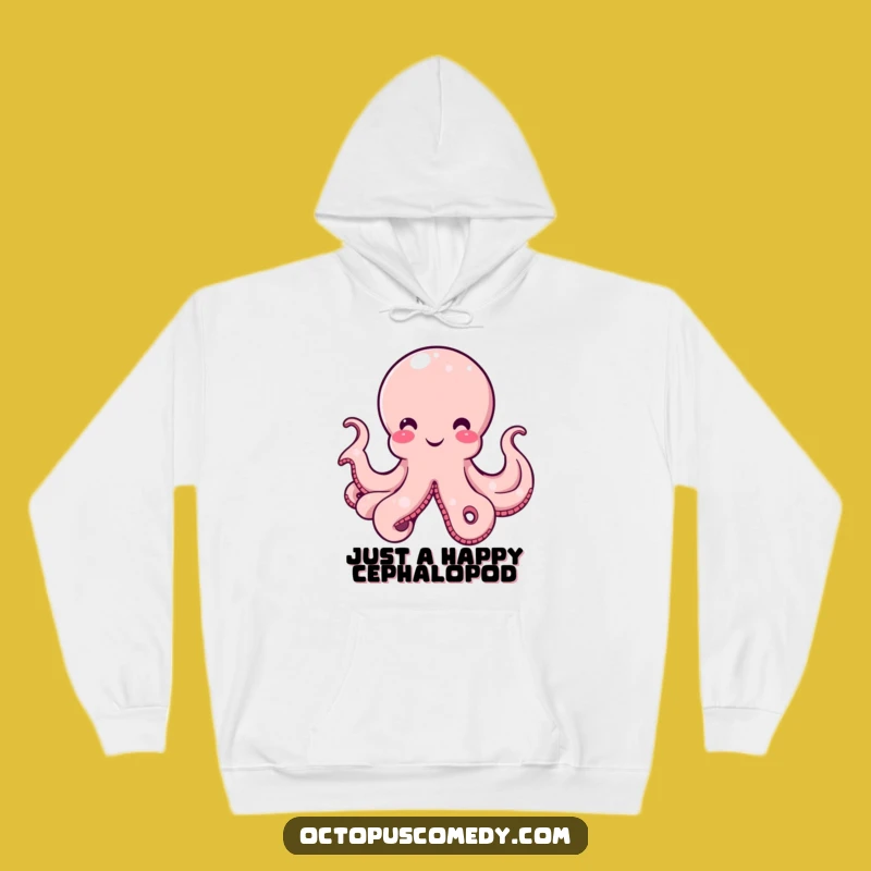 Funny Octopus Hoodie, Amused Cephalopod Sweatshirt, Cozy Tentacle Apparel Gift