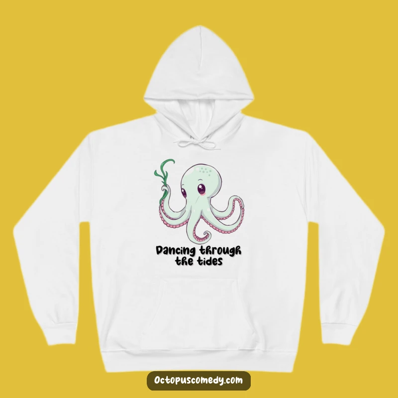 Funny Octopus Hoodie - Seaweed Dancer Sweatshirt - Artistic Gift