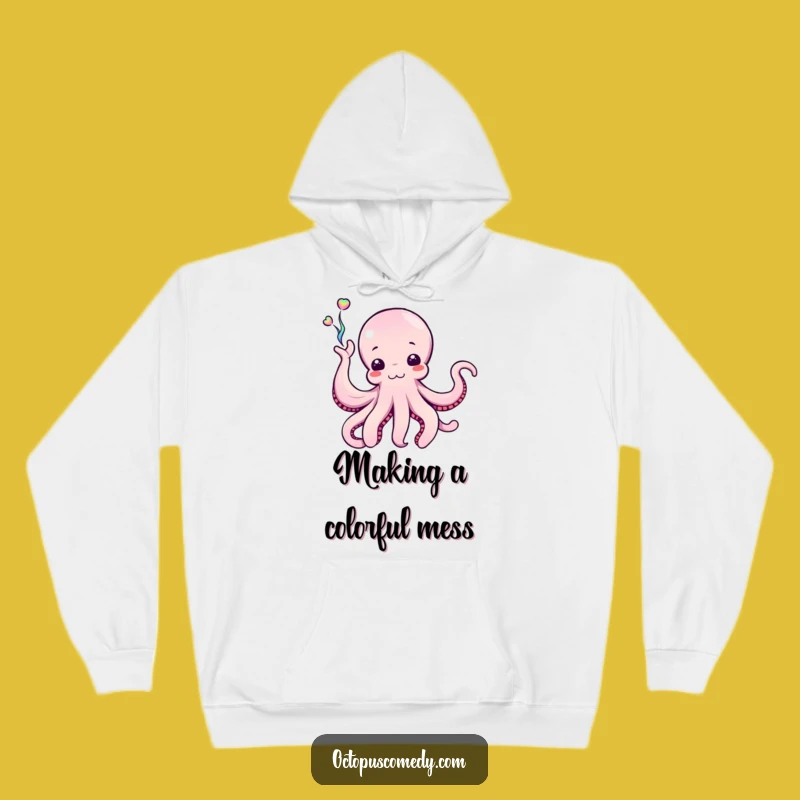Funny Octopus Ink Hoodie, Creative Cephalopod Sweatshirt, Hilarious Art Gift Idea