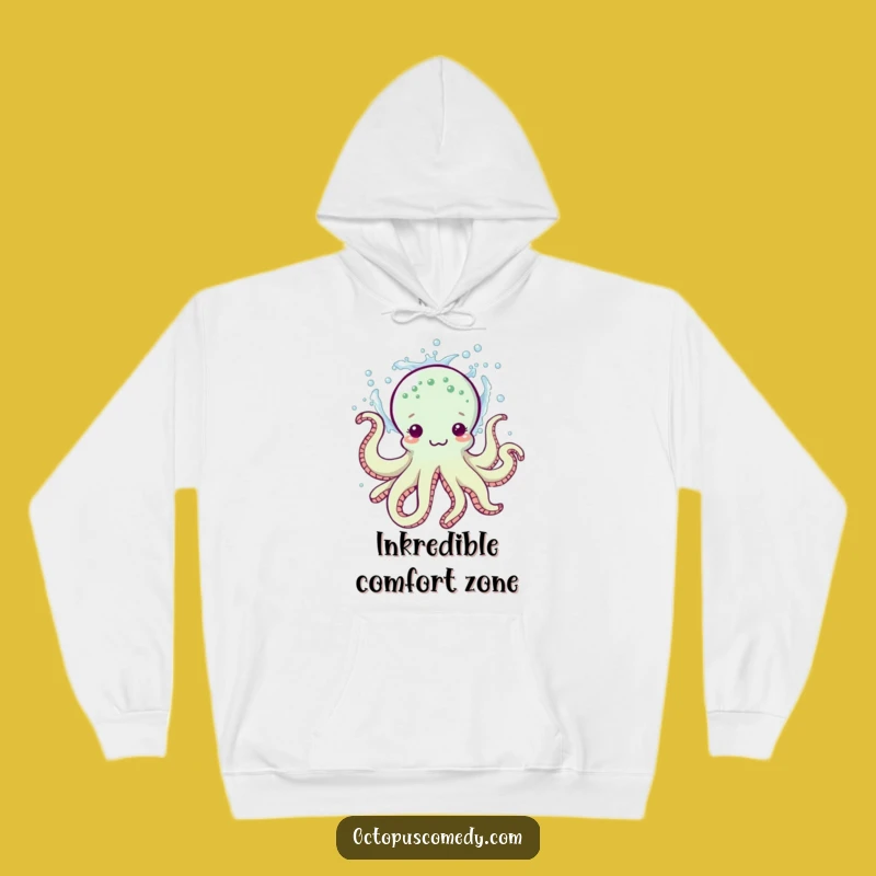 Funny Octopus Hoodie with Playful Splash: Stay Cozy with This Hilarious Gift