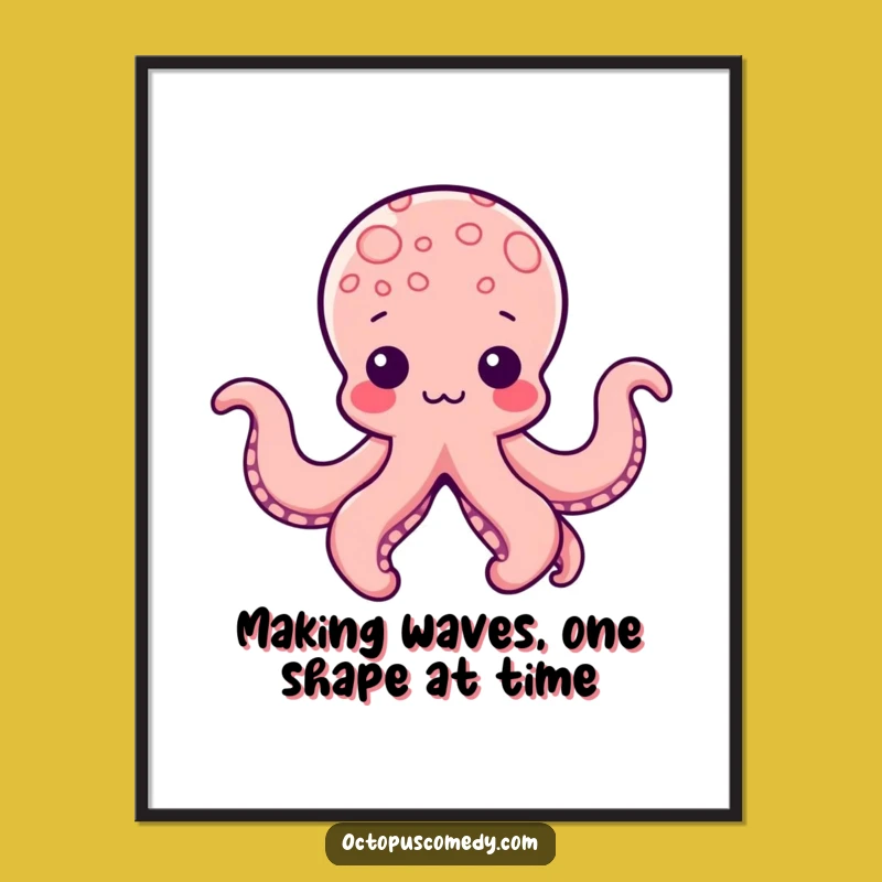 Free Printable Kawaii Octopus Shapes Wall Art: Playful Tentacle Decor!