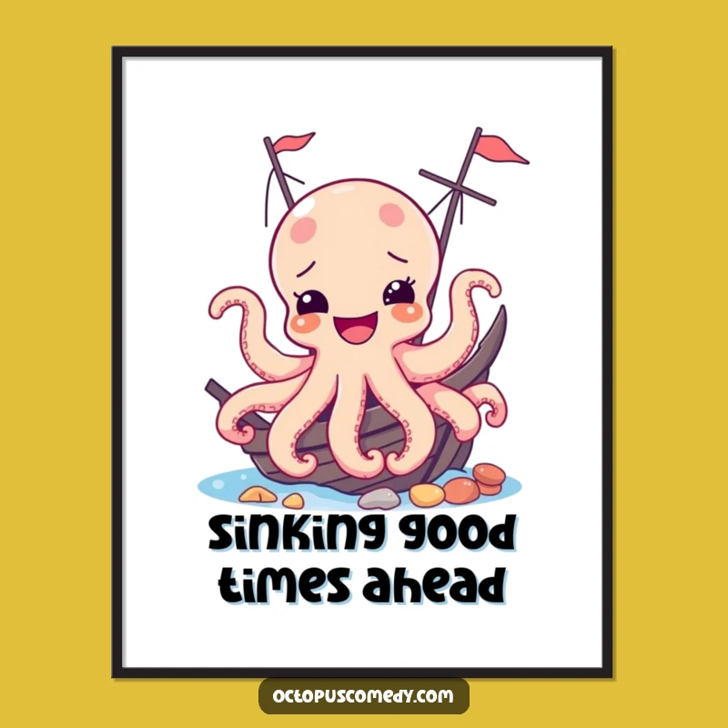 Free Printable Octopus Shipwreck Art: Hilarious Underwater Downloadable Decor!
