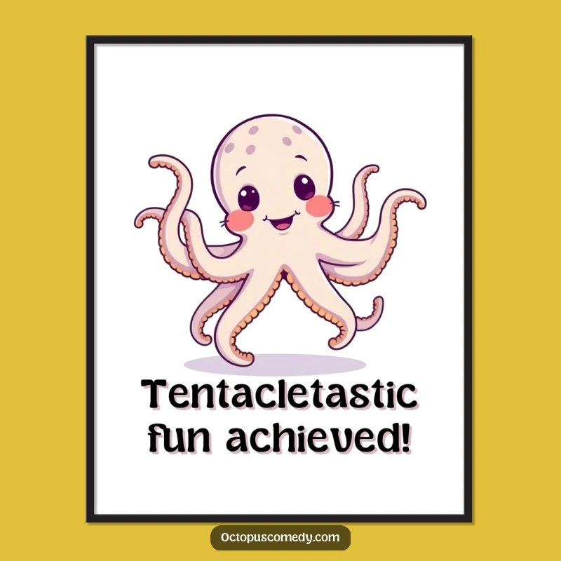 Free Printable Dancing Octopus Wall Art: Funny Downloadable Decor for a Lively Space