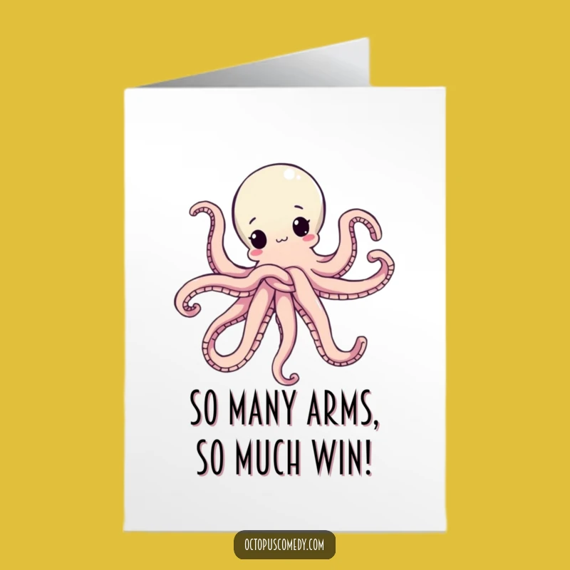 Free Printable Congrats Card: Tangled Octopus, Amusing Downloadable Gift