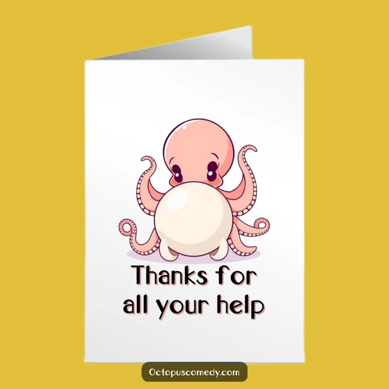Free Printable Thank You Card: Octopus Effort, Heartfelt DIY Gift