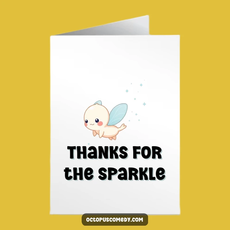 Free Printable Thank You Card: Ethereal Creature's Thanks - Funny Downloadable Gift