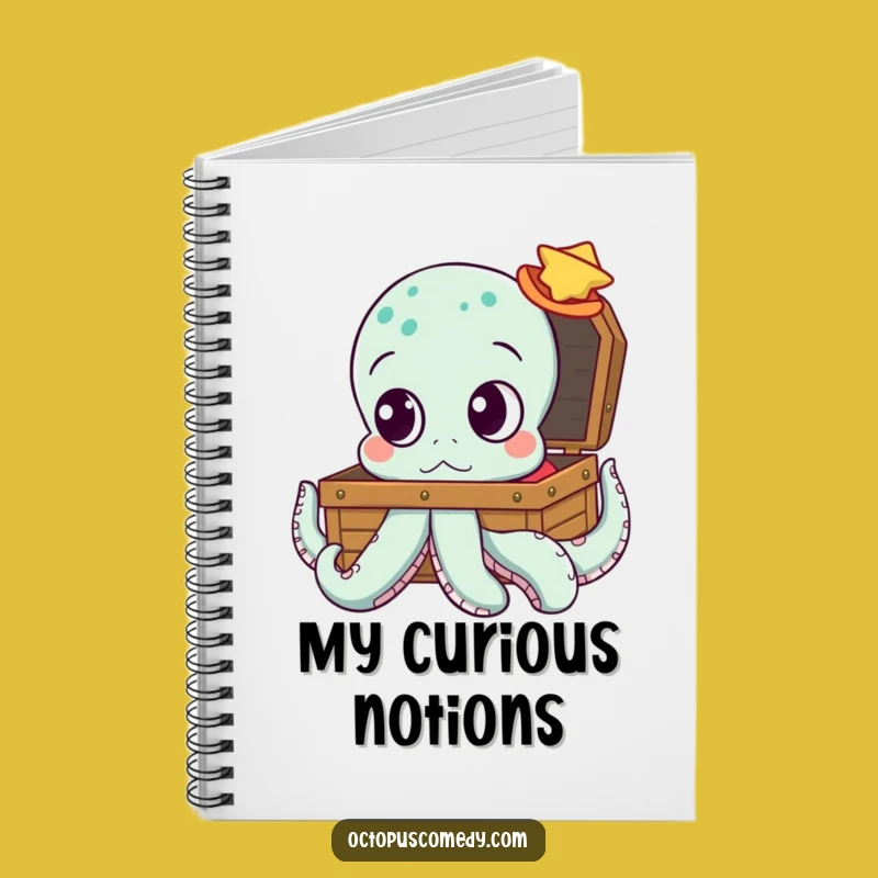 Curious Octopus Notebook: Funny Journal for Adventurous Ideas