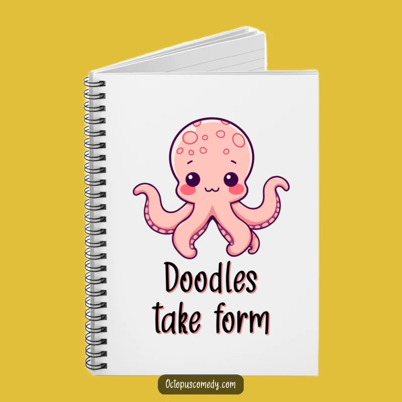 Funny Kawaii Octopus Shapes Notebook: Jot Ideas with Artistic Flair!