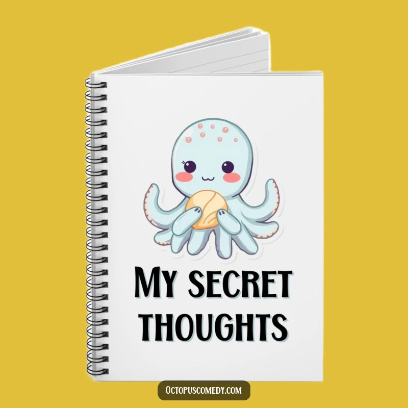 Funny Kawaii Octopus Notebook: Shy Ideas and Seashell Notes