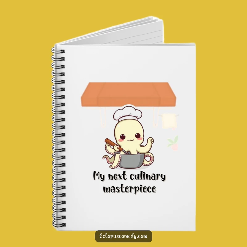 Funny Octopus Chef Notebook: Jot Down Ideas with Culinary Humor, Great Funny Gift