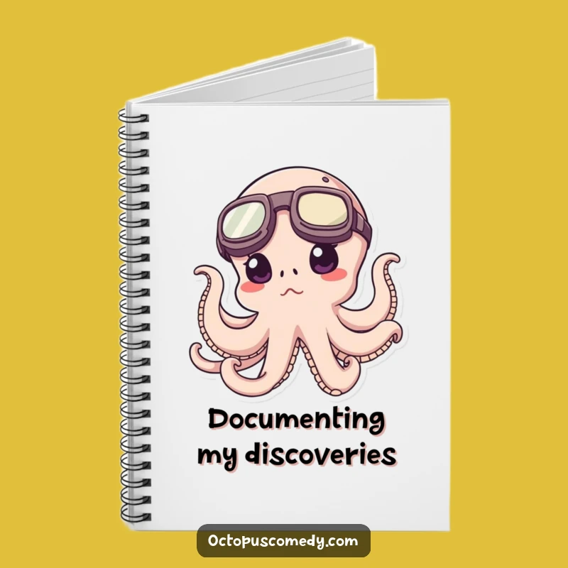 Funny Octopus Notebook - Explorer Goggles Journal - Creative Funny Gift