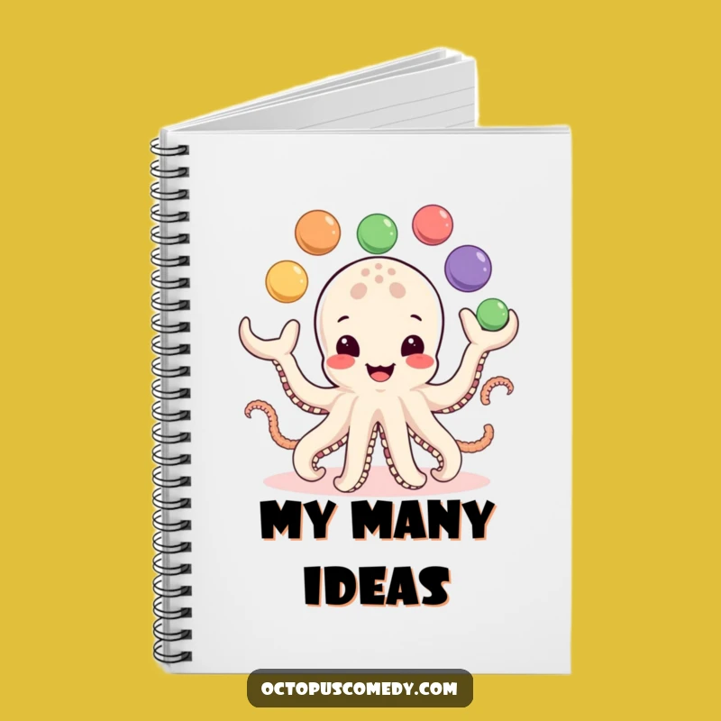 Funny Octopus Notebook: Juggling Balls Journal Humor