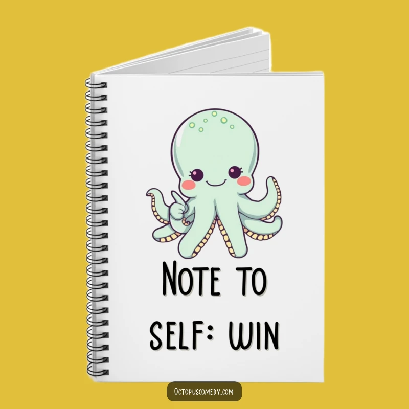 Funny Octopus Pearl Notebook - Jot Down Your Sparkling Ideas