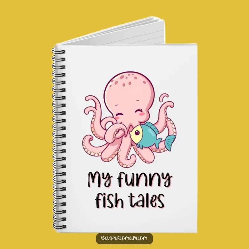 Funny Octopus Tickling Fish Notebook: Jot Down Playful Ideas