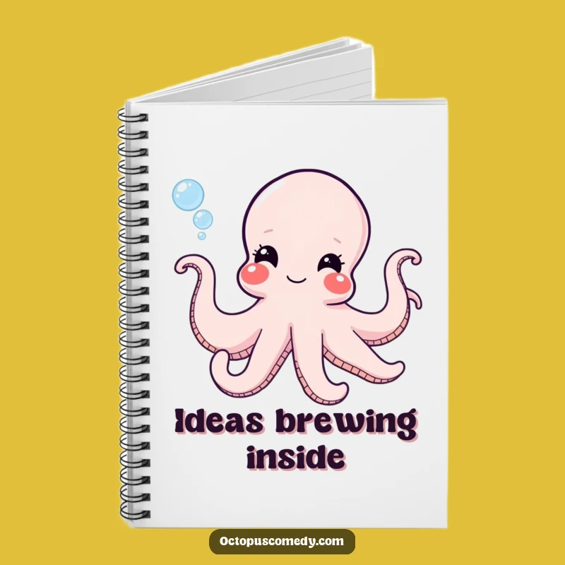 Funny Octopus Bubble Notebook - Jot Down Your Playful Ideas