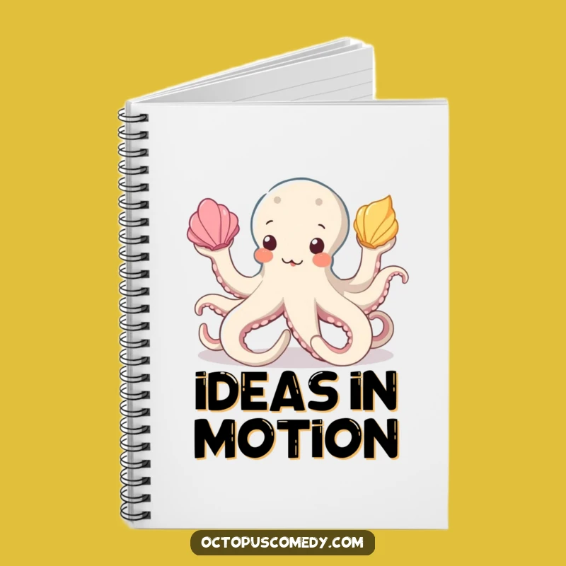 Funny Octopus Juggling Seashells Notebook: Jot Down Ideas with Humorous Flair