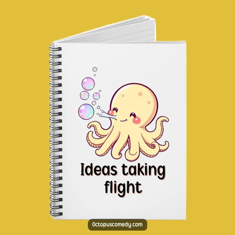 Funny Kawaii Octopus Bubble Notebook: Capture Ideas with Playful Bubbles!