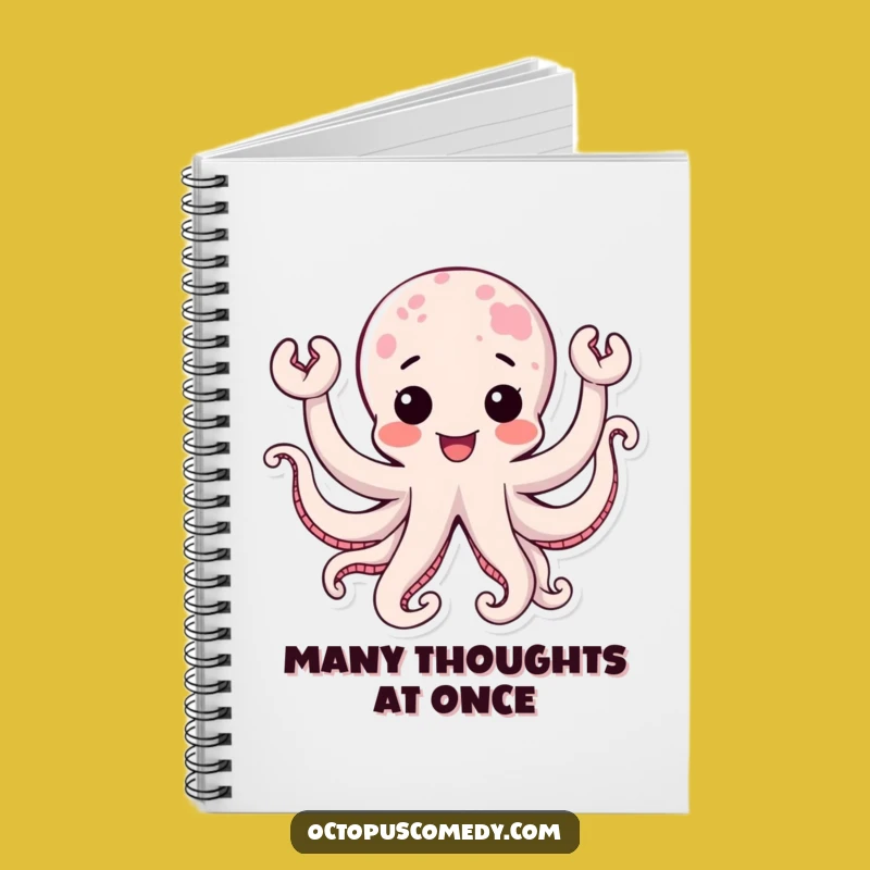 Funny Kawaii Octopus Joy Notebook: Jot Down Ideas with Aquatic Cheer