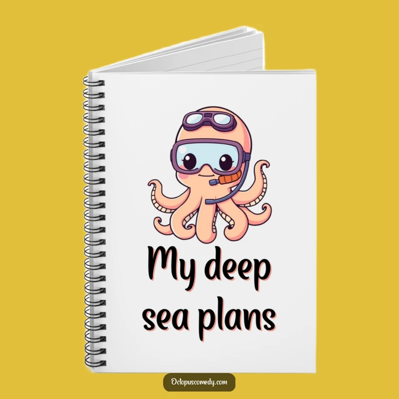 Funny Octopus Snorkel Notebook: Journal Your Adventures