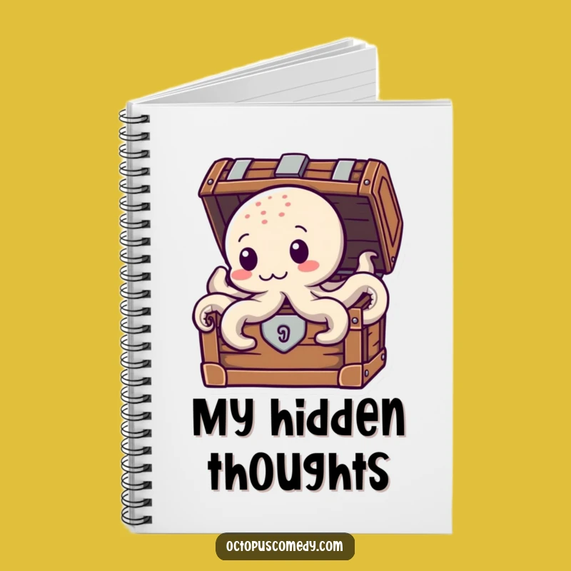 Funny Treasure Octopus Notebook: Jot Down Adventures, Great Funny Gift