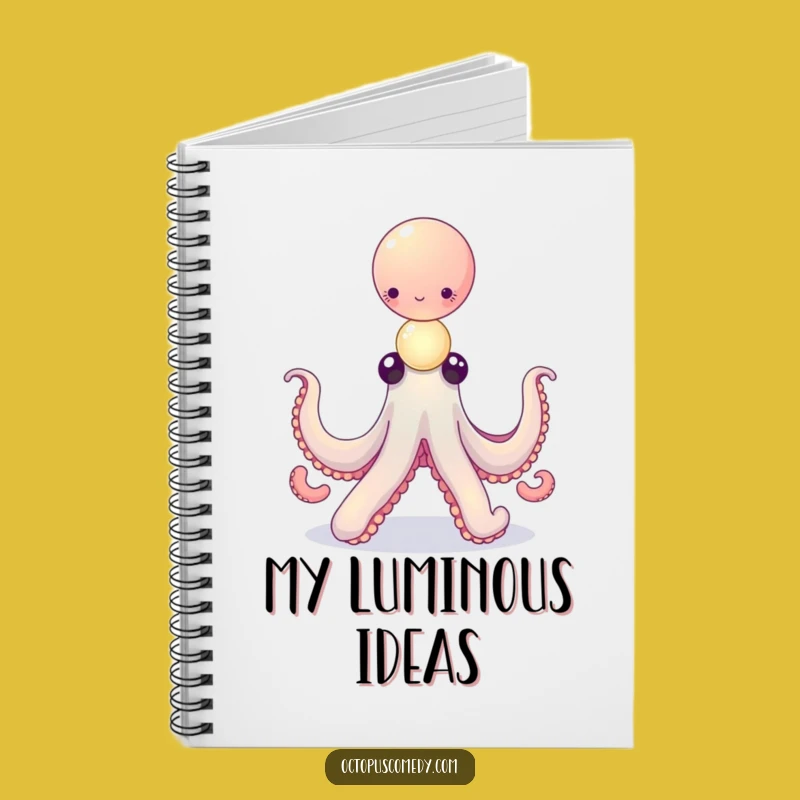 Funny Octopus Notebook: Balancing Orbs, Magical Journal Gift