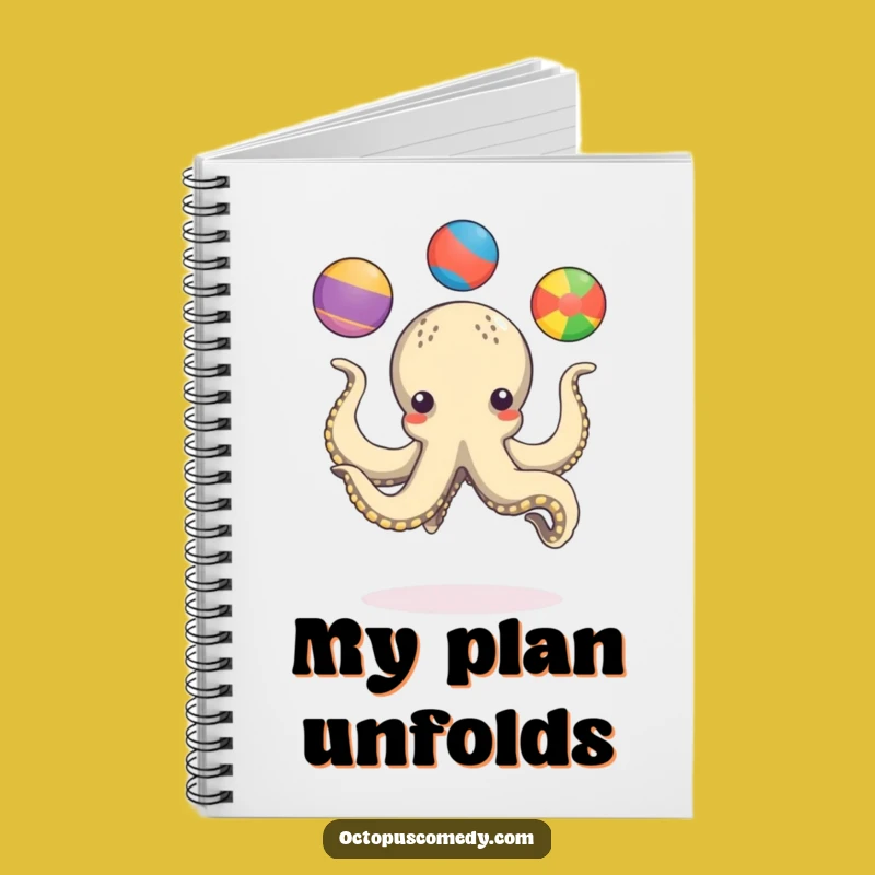 Funny Octopus Juggling Notebook: Creative Journal for Skillful Minds Gift
