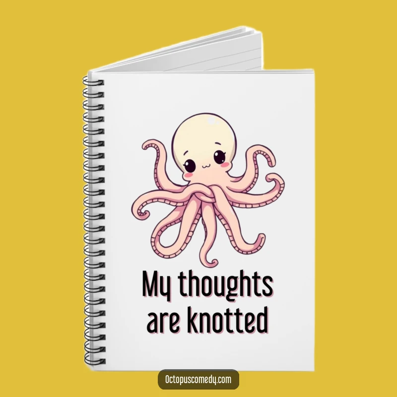 Funny Octopus Knot Notebook - Journal Your Chaos with Humor Gift