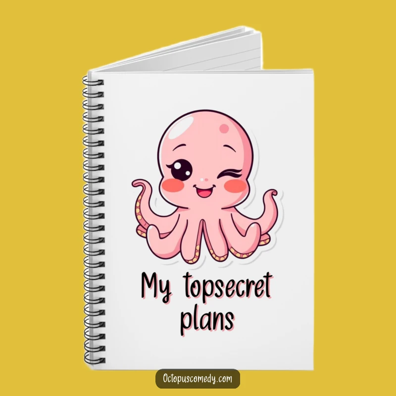 Funny Wink Octopus Notebook: Jot Down Notes with Playful Style