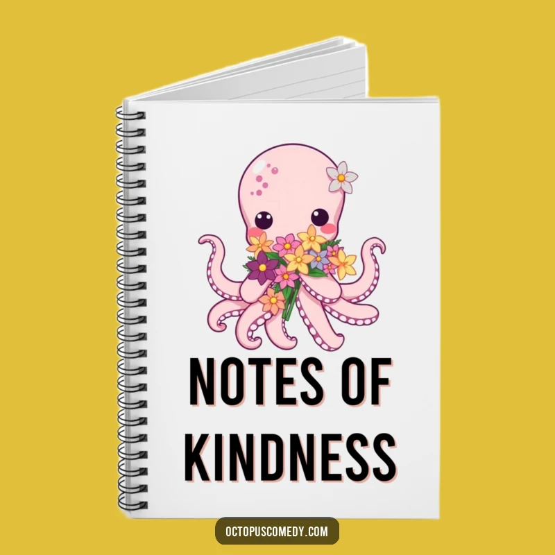 Kawaii Octopus Flower Notebook: Jot Down Sweet Thoughts, Great Funny Gift