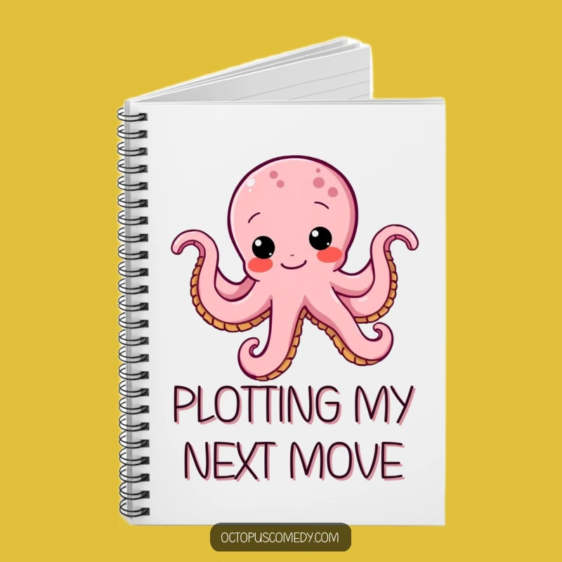Funny Octopus Wiggle Notebook: Jot Down Ideas with Determinedly Humorous Flair