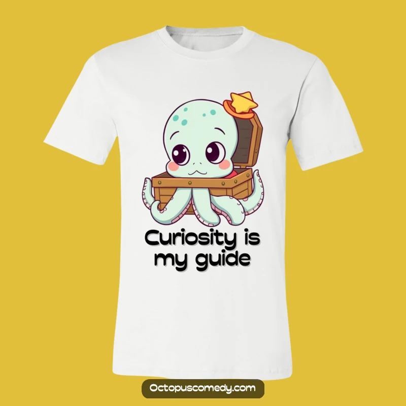 Curious Octopus T-Shirt: Funny Treasure Seekers Apparel