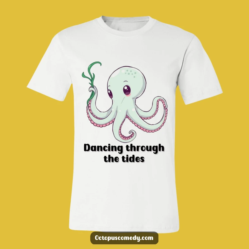 Funny Octopus Seaweed Dancer T-Shirt - Elegant Twirling Tee - Gift