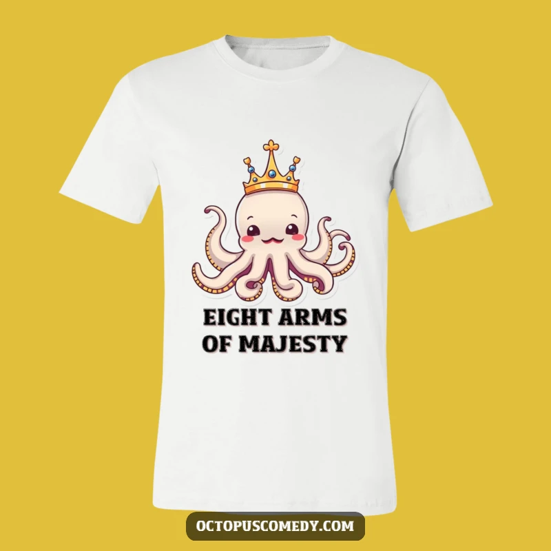 Funny Royal Octopus T-Shirt: Reign with Humor in This Hilarious Tee