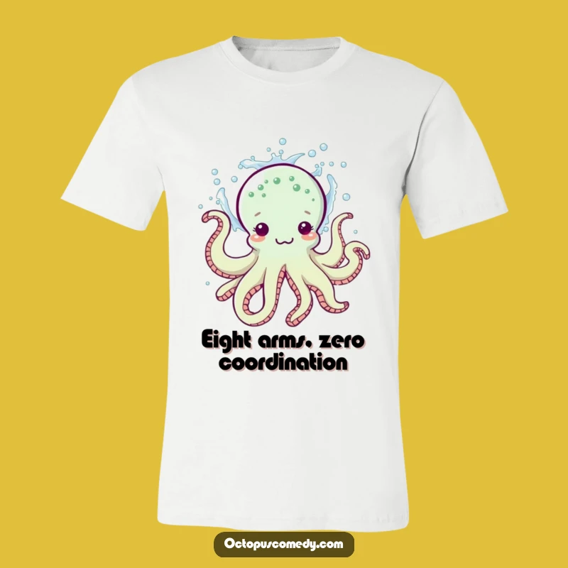 Funny Octopus Splashing Water T-Shirt: Wear Your Playful Spirit Proudly, Great Gift
