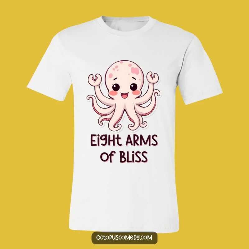 Funny Kawaii Octopus Joy T-Shirt: Wear Your Happiness, Make a Splash