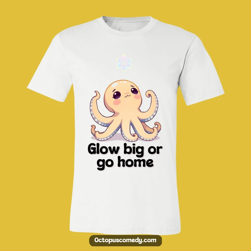 Funny Octopus T-Shirt: Wonder at Bioluminescence, Enchanting Gift