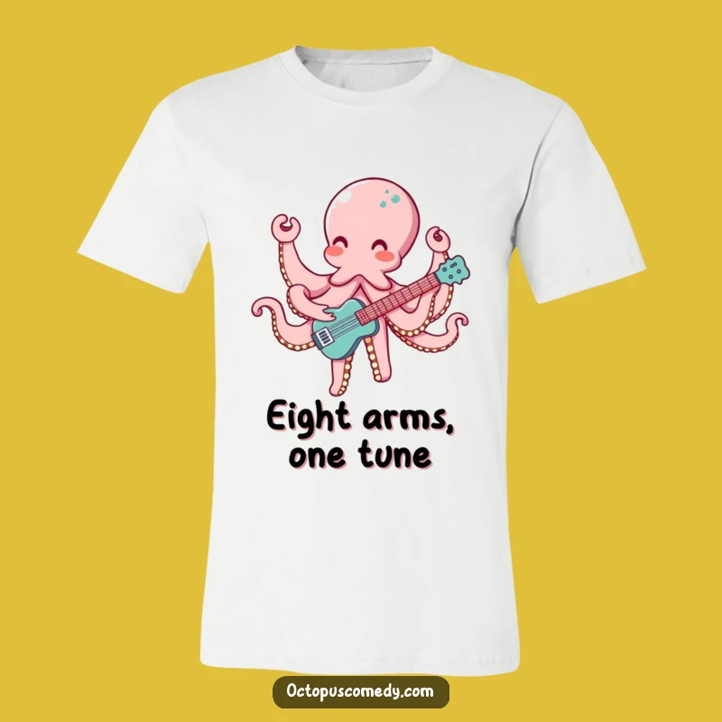 Musical Octopus T-Shirt: Funny Harmony Gift for Aspiring Rockstars