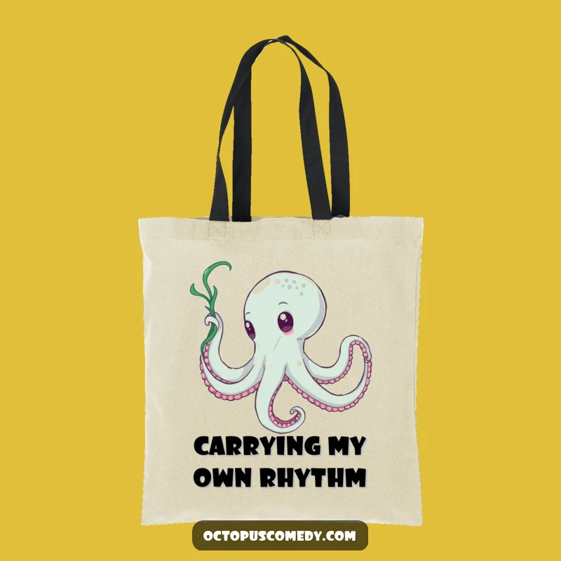 Funny Octopus Tote Bag - Seaweed Dancer Accessory - Stylish Gift