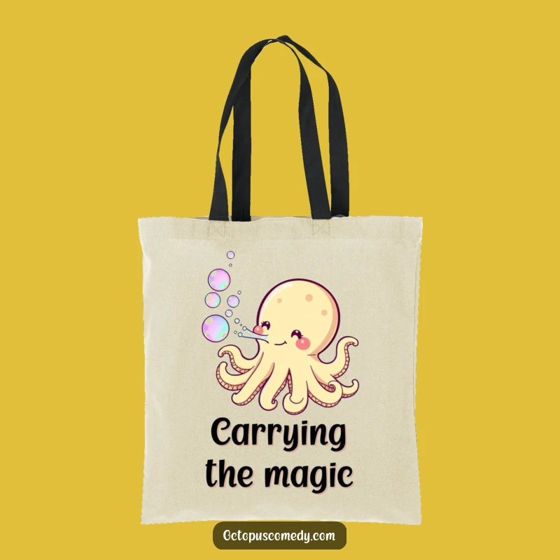 Funny Kawaii Octopus Bubble Tote: Carry Playful Fun Wherever You Go!