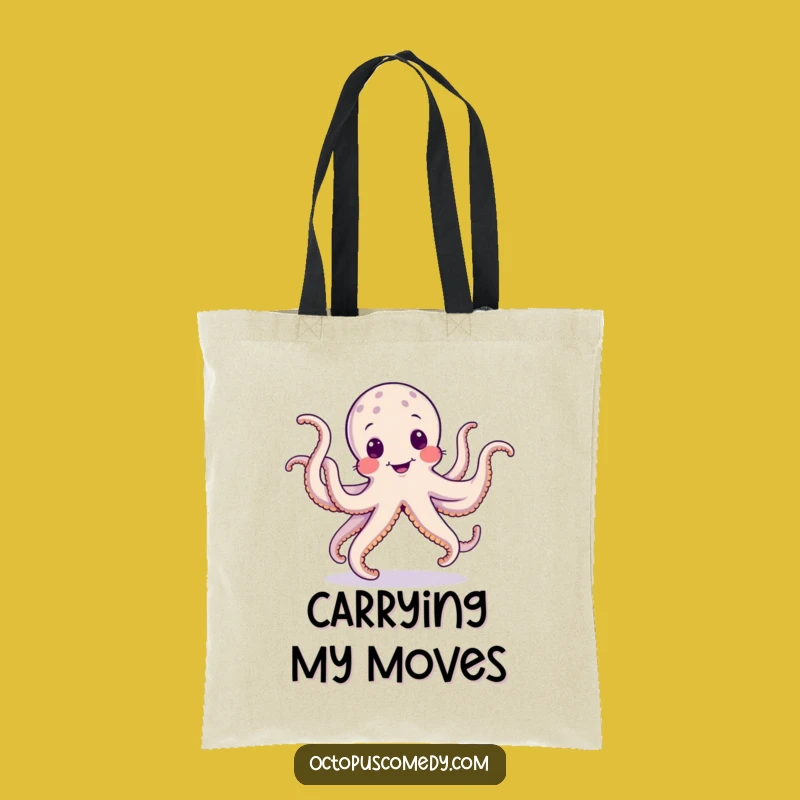 Funny Dancing Octopus Tote Bag: Carry Your Fun, Silly Tentacle Jig Gift