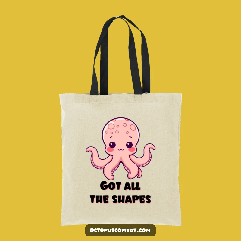 Funny Kawaii Octopus Shapes Tote: Carry Your Creativity in Style!