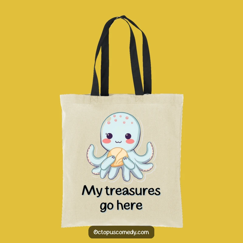 Funny Kawaii Octopus Tote Bag: Carry Your Shells in Style