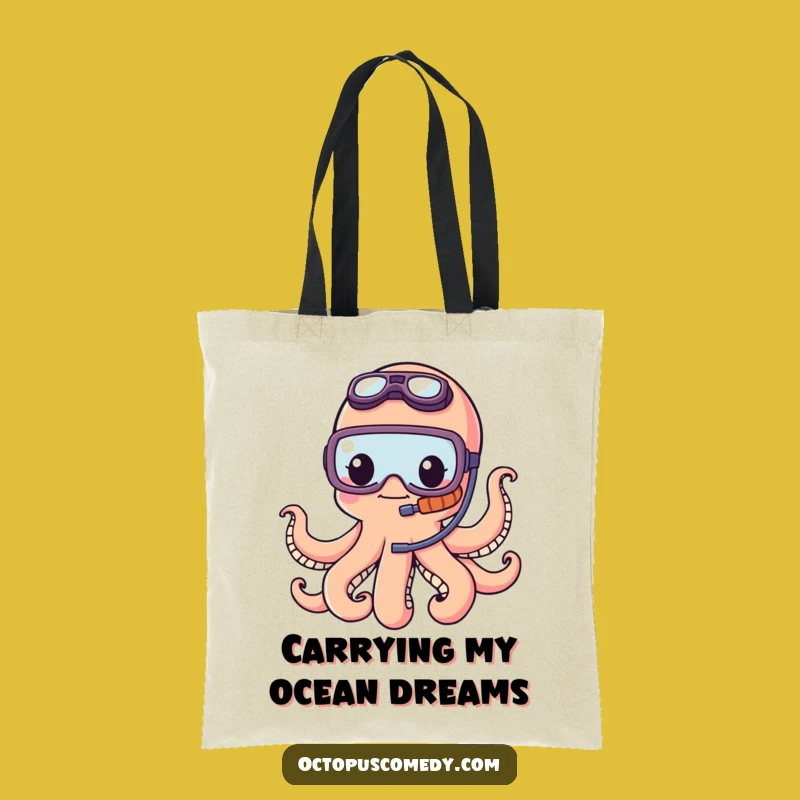 Funny Octopus Snorkel Tote: Your Adventurous Companion Bag